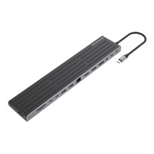CONCEPTRONIC 14-1 prijungimo stotelė USB-C- 2xHDMI / DP / 2xUSB-C / + 18cm sw CONCEPTRONIC 14-1 prijungimo stotelė USB-C- 2xHDMI / DP / 2xUSB-C / + 18cm sw