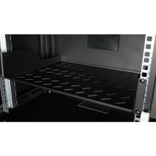 Equip 19" fiksēta plaukta plaukts serveru skapjiem 35cm 2U Black Equip 19" fiksēta plaukta plaukts serveru skapjiem 35cm 2U Black