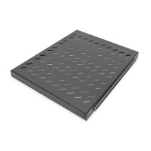 DIGITUS plaukts 1HE 30x483x570mm līdz 25kg Black izvelkams DIGITUS plaukts 1HE 30x483x570mm līdz 25kg Black izvelkams