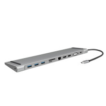 Stacija / replikators LogiLink 11w1 USB-C (UA0373) Stacija / replikators LogiLink 11w1 USB-C (UA0373)