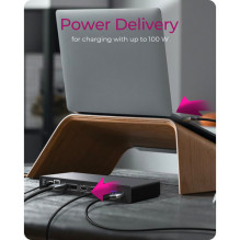 Stacija / replikators Icy Box DK2245AC USB-C (60658) Stacija / replikators Icy Box DK2245AC USB-C (60658)