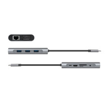 Stacija / replikators LogiLink USB-C 10w1 (UA0383) Stacija / replikators LogiLink USB-C 10w1 (UA0383)
