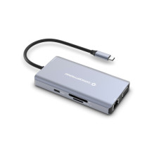 CONCEPTRONIC 10-1 dokstacija USB-C- HDMI, 2xUSB-A, GbE, + 25cm kabelis CONCEPTRONIC 10-1 dokstacija USB-C- HDMI, 2xUSB-A, GbE, + 25cm kabelis