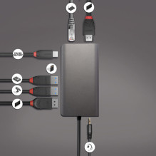 USB-C prijungimo stotelė / replikatorius Lindy (43323) USB-C prijungimo stotelė / replikatorius Lindy (43323)