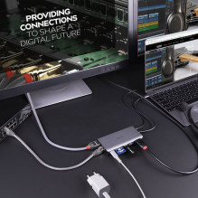 USB-C prijungimo stotelė / replikatorius Lindy (43323) USB-C prijungimo stotelė / replikatorius Lindy (43323)