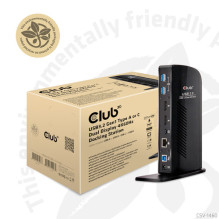 Stotis / replikatorius Club 3D „SenseVision“ dviejų ekranų 4K USB 3.0 (CSV-1460)