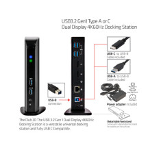 Stacija / replikators Club 3D SenseVision Dual Display 4K USB 3.0 (CSV-1460)