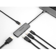 Delock DeLOCK USB Type-C dokstacija 8K - HDMI / USB / PD 3.0 100 W