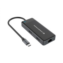 CONCEPTRONIC 7-1 prijungimo stotelė USB-C- 2xHDMI / 3xUSB-A / GbE / + 25cm gr CONCEPTRONIC 7-1 prijungimo stotelė USB-C- 2xHDMI / 3xUSB-A / GbE / + 25cm gr