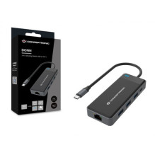CONCEPTRONIC 7-1 prijungimo stotelė USB-C- 2xHDMI / 3xUSB-A / GbE / + 25cm gr CONCEPTRONIC 7-1 prijungimo stotelė USB-C- 2xHDMI / 3xUSB-A / GbE / + 25cm gr