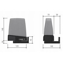 Came Lampa ostrzegawcza CAME KRX1B1RW BUS / RGB BIAŁA / wielokolorowa (806LA-0050)