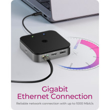 Icy Box 7in1 USB4, 2x USB3.2 Gen 2, 1x USB-C, 1x HDMI, 1x DP, Audio, PD 60W Icy Box 7in1 USB4, 2x USB3.2 Gen 2, 1x USB-C, 1x HDMI, 1x DP, Audio, PD 60W