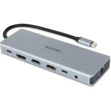 Dicota USB-C 13-in-1 Prijungimo stotis 4K HDMI / DP PD 100W Dicota USB-C 13-in-1 Prijungimo stotis 4K HDMI / DP PD 100W