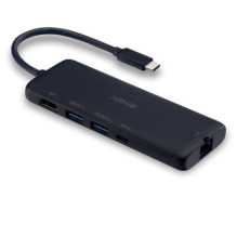 LINDY DST-Mini, USB C tipo 4K nešiojamojo kompiuterio mini prijungimo stotelė