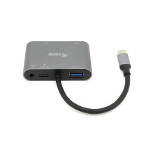 Equip Dock 5-1 USB-C- HDMI, VGA, USB-A, AUX, 100W USB-C 0.15m dokstacija Equip Dock 5-1 USB-C- HDMI, VGA, USB-A, AUX, 100W USB-C 0.15m dokstacija