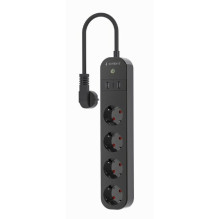 gembird smart home power strip with 4 sockets and USB charging Black gembird smart home power strip with 4 sockets and USB charging Black