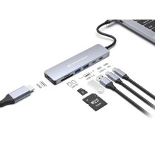 CONCEPTRONIC 7-1 dokstacija USB-C- HDMI / USB-C / 2xUSB-A / + 25cm gr CONCEPTRONIC 7-1 dokstacija USB-C- HDMI / USB-C / 2xUSB-A / + 25cm gr
