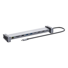 Manhattan 190398 vadu dokstacija USB 3.2 Gen 1 (3.1 Gen 1) Type-C Grey Manhattan 190398 vadu dokstacija USB 3.2 Gen 1 (3.1 Gen 1) Type-C Grey
