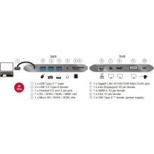 Stacija / replikators Delock 4K dokstacija USB-C (87297)