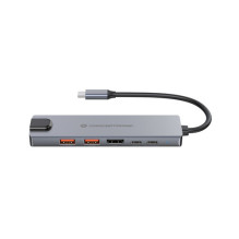 CONCEPTRONIC 6-1 prijungimo stotelė USB-C- HDMI / 2xUSB-A / USB-C / + 25cm si CONCEPTRONIC 6-1 prijungimo stotelė USB-C- HDMI / 2xUSB-A / USB-C / + 25cm si