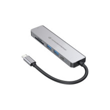 CONCEPTRONIC 6-1 įkrovimo stotelė USB-C- HDMI / 2xUSB-A / SD / TF / + 15cm gr CONCEPTRONIC 6-1 įkrovimo stotelė USB-C- HDMI / 2xUSB-A / SD / TF / + 15cm gr