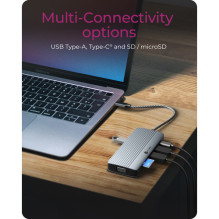 Prijungimo stotis IcyBox PD 10 viename 1xHDMI 1xVGA USB-C Prijungimo stotis IcyBox PD 10 viename 1xHDMI 1xVGA USB-C