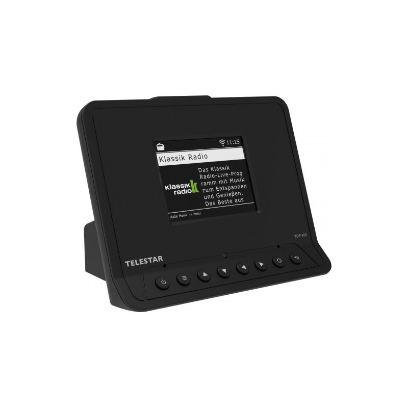 TELESTAR TOP 400 juodos spalvos daugiafunkciniai radijo imtuvai HiFi adapteris