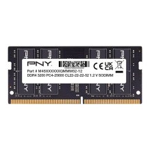 Atmiņa portatīvajam datoram PNY Performance, SODIMM, DDR4, 16 GB, 3200 MHz, CL22 (MN16GSD43200-TB)