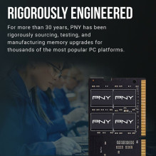 Nešiojamojo kompiuterio atmintis PNY PNY Našumo atminties modulis 8 GB 1 x 8 GB DDR4 260-pin SO-DIMM Nešiojamojo kompiuterio atmintis PNY PNY Našumo atminties modulis 8 GB 1 x 8 GB DDR4 260-pin SO-DIMM