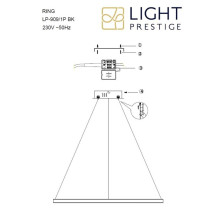 Luminaire ceiling Light Prestige Ring, 35 W, LED, 3 - 6K