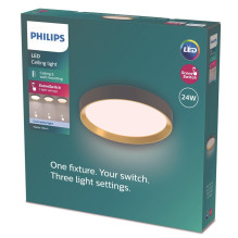 Philips LED Ceiling Lamp, 24W, 4000K, 2700lm, Ø38.4