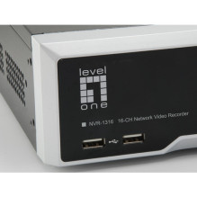 Diktofonas LevelOne tinklas video įrašymo įrenginys 16 kanalų / 4xHDD / 12MP / GEMINI Diktofonas LevelOne tinklas video įrašymo įrenginys 16 kanalų / 4xHDD / 12MP / GEMINI