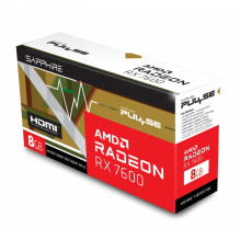 SAPPHIRE AMD Radeon RX 7600 PULSE žaidimų vaizdo plokštė 8GB GDDR6 HDMI / 3xDP SAPPHIRE AMD Radeon RX 7600 PULSE žaidimų vaizdo plokštė 8GB GDDR6 HDMI / 3xDP