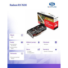 Sapphire PULSE RX 7600 / 8 GB / GDDR6