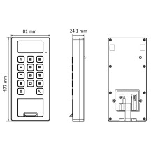 Hikvision Access control terminal DS-K1T502DBWX-C Hikvision Access control terminal DS-K1T502DBWX-C