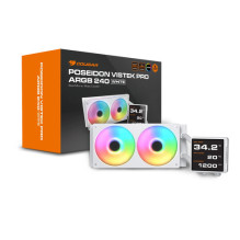 Ūdens dzesētājs Cougar CGR-PSDVPRGB-W-240 Procesora visu vienā šķidruma dzesētājs 12 cm White Ūdens dzesētājs Cougar CGR-PSDVPRGB-W-240 Procesora visu vienā šķidruma dzesētājs 12 cm White
