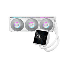 Vandens aušinimo rinkinys Asus ASUS ROG Strix LC IV 360 ARGB LCD White Edition procesoriui 12 cm White