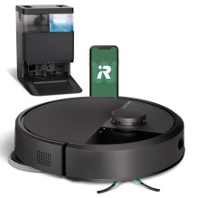 Robotas dulkių siurblys ir šluota robotas iRobot Roomba Plus 405 Combo + valymo bazė, juodas Robotas dulkių siurblys ir šluota robotas iRobot Roomba Plus 405 Combo + valymo bazė, juodas