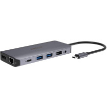 D Acer 12-in-1 Type-C Dockingstation silver grey