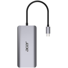 D Acer 12-in-1 Type-C Dockingstation silver grey