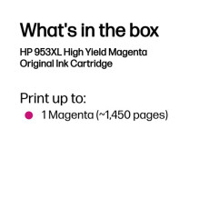 HP 953 XL ink cartridge purpurowy F6U17AE Instant Ink HP 953 XL ink cartridge purpurowy F6U17AE Instant Ink