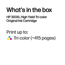 HP 303 XL trijų spalvų...