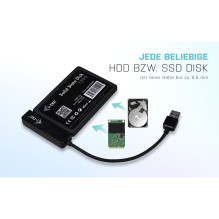 I-TEC Išorinis USB dėklas 2.5IN