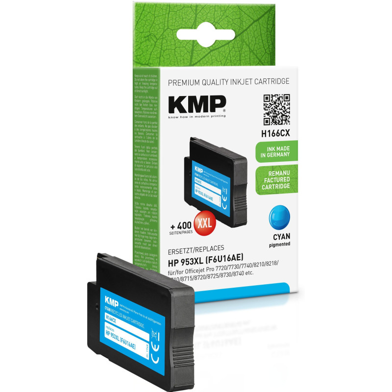 KMP H166CX tintes kasetne Augsta (XL) ietilpība Cyan