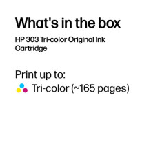 HP 303 trīskrāsu tintes...