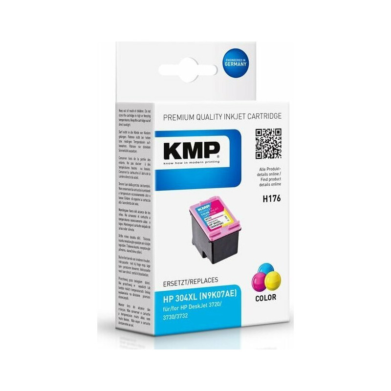 KMP KMP 1760,4030 kasetne ar tinti Nomaiņas augsta (XL) ietilpība Cyan, Purple, Yellow