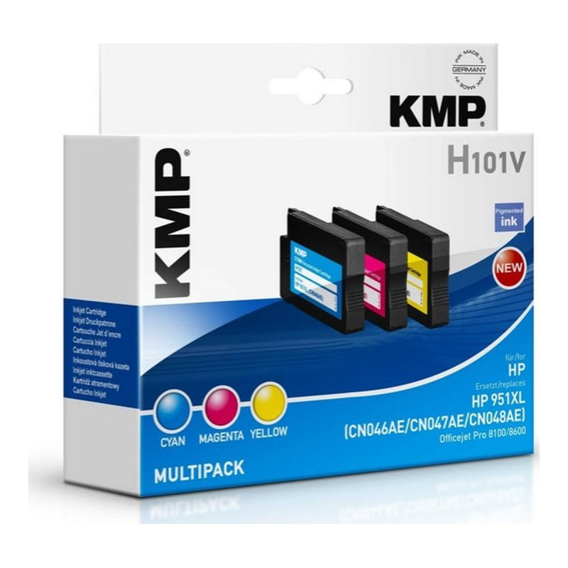 Ink set KMP KMP H101V Multipack C / M / Y compatible with HP 951 XL - 1723,4050