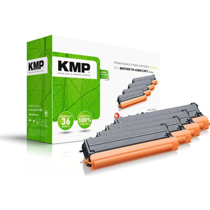 Toner cartridge KMP KMP B-T101VX with toner 4 pcs. Replacements Black, Cyan, Magenta, Yellow