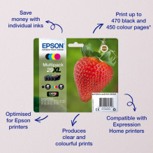 Kasetė Epson 29 4er-Pack juoda + spalva T2986 Kasetė Epson 29 4er-Pack juoda + spalva T2986