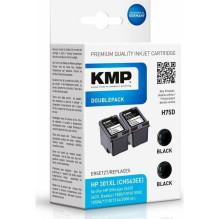 KMP Cartridge HP301XL DoublePack 2x480 pages Black compatible
